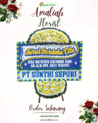 Papan Bunga Duka di Bogor