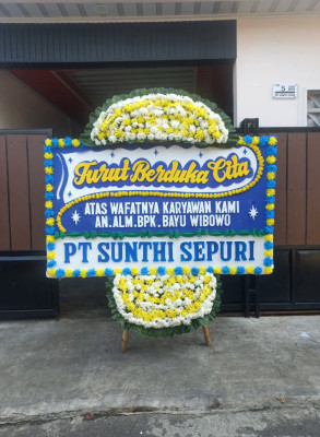 Papan Bunga Duka di Bogor