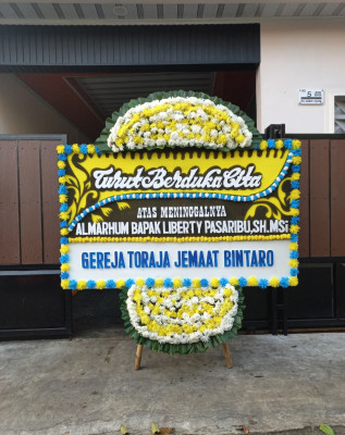 Papan Bunga Duka di Bogor